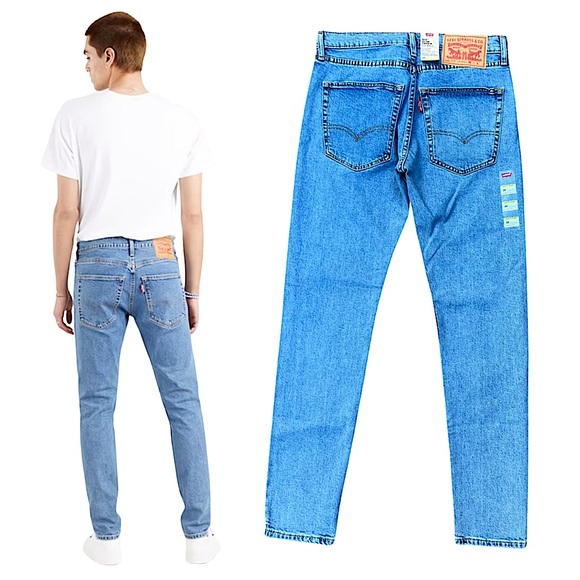 Levi’s 512™ SLIM TAPERED LO-BALL JEANS WOLF LIGHT BLUE - Picture 2 of 16